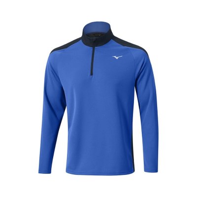 Manga Larga Mizuno Winter Breeze 1/4 Zip Hombre - Azules - Chile M861CODSJK